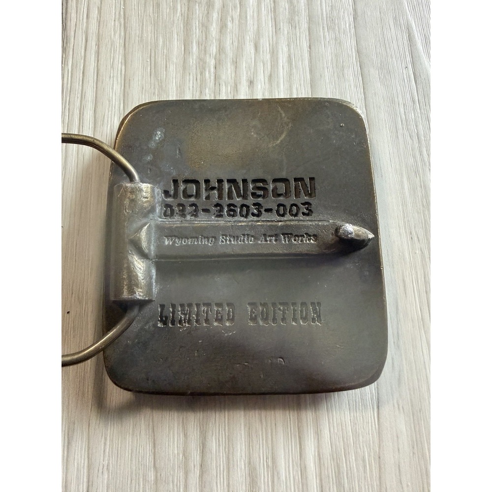 Johnson Wyoming Studio Art Works James Lind Belt Buckle - Picture 2 of 2